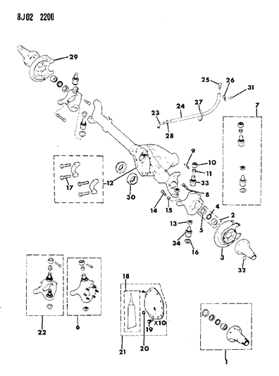 2011 Ram 1500 Seal, Inner Axle, Right Diagram for 83501009