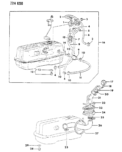1993 Chrysler New Yorker Clip, Fuel Tank (18.5) Diagram for MS660171