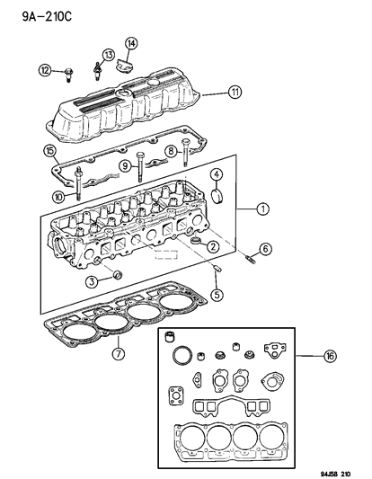 1986 Jeep Grand Wagoneer Bolt Hexagon Flange Head .250-20X1.00 Diagram for 6035566