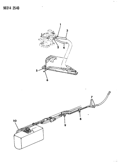 Tube And Hose Assembly, Fuel Supply Diagram for 52018323