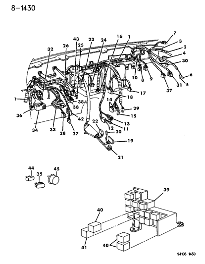 Flasher, Turn Signal, Standard 2 Lamp Diagram for 56007348