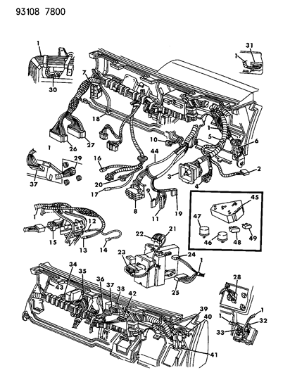 Fuse And Relay Block , (Service Assembly), Light Blue Diagram for 6101487