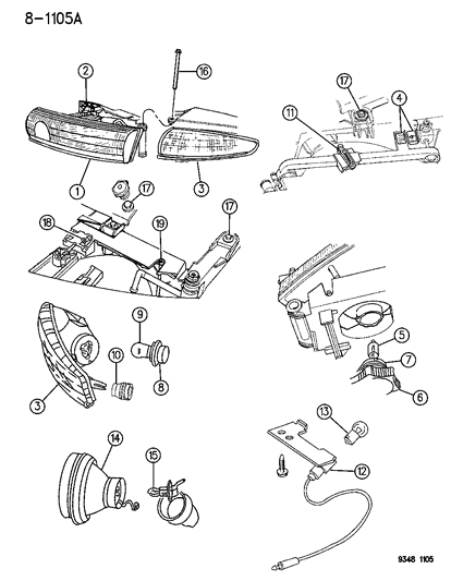 Fog Lamp, Rear Fascia, Europe, Right Diagram for 4630380