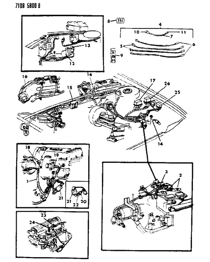 1985 Dodge D100 Wiring, Automatic Transmission Diagram for 4400214