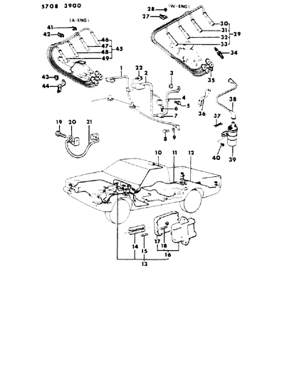 Coil, Ignition A Engine Diagram for MD603208
