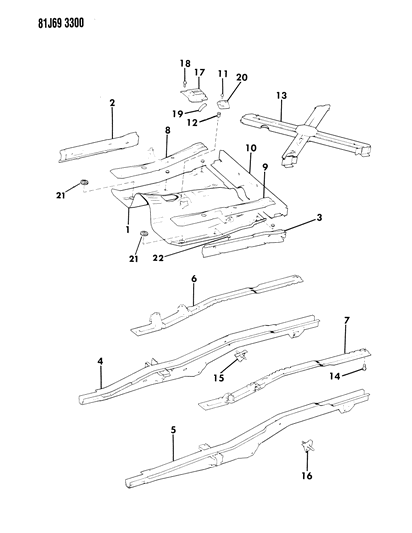 Rail, Cab And Pick - Up Box Diagram for 57000946