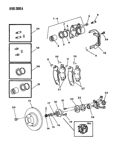 Shoe, Front Wheel Disc Brake, Standard Wheelbase Diagram for V1012268