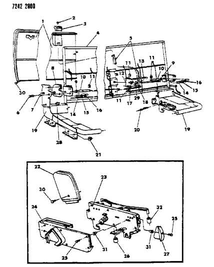 Spring, Adjuster Latch Return (Part No. 4402216) Diagram for 104918