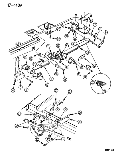 1985 Dodge Charger Nut, W/Washer Rear Clip Diagram for 6032996