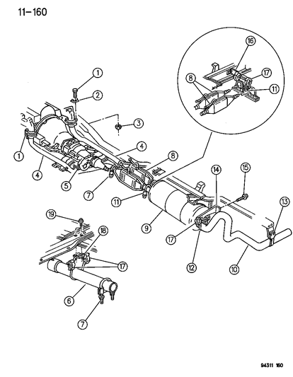 Clamp Exhaust Diagram for 52018532