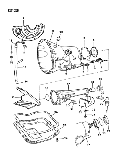 Cover, Case Dust Shield, Except Diesel Engine Diagram for 4428472