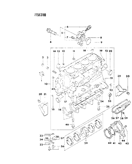Plug, Expansion (40Mm) Up To 8/87 Diagram for MF665542
