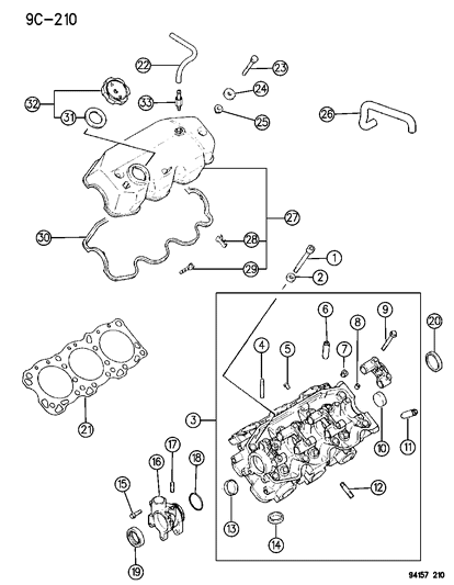 2022 Ram ProMaster 2500 Hose, Breather Diagram for MD170192