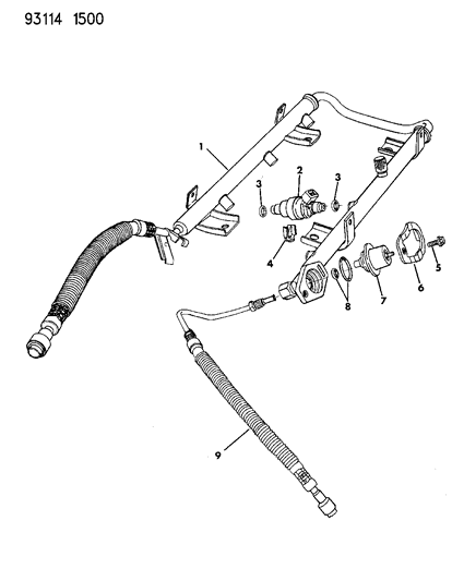 Injector Diagram for 4612176AB