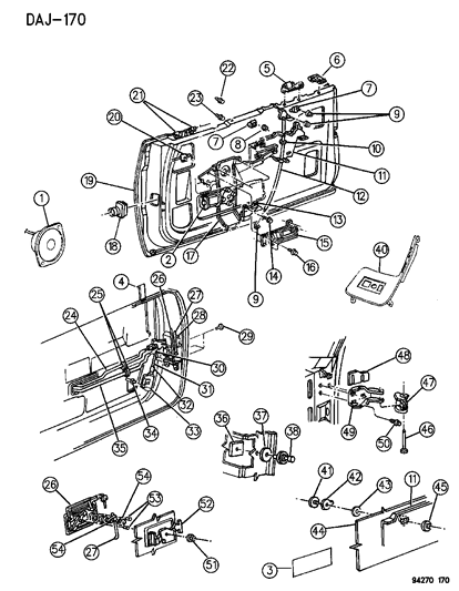 Knob, W/Rod, Locking Diagram for DG10LAZ