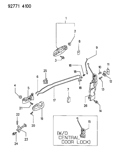 Bolt/Washer, Front Door Window Regulator (6X10) Diagram for MB321590