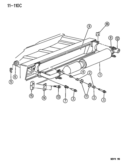 Tip, Exhaust, Right Diagram for 4709129
