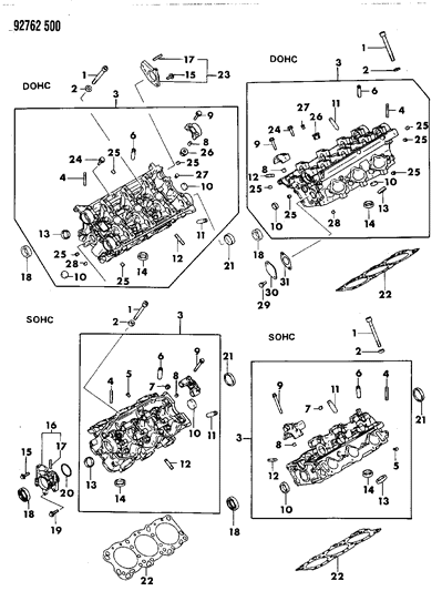 Stud, Cylinder Head, Single Cam (8X38) Diagram for MS401436