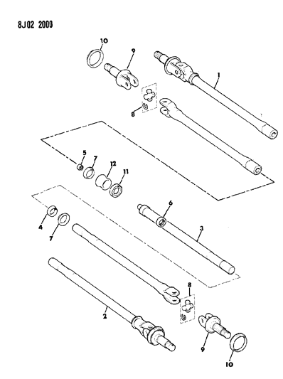 Joint, Universal Diagram for V8016637AA
