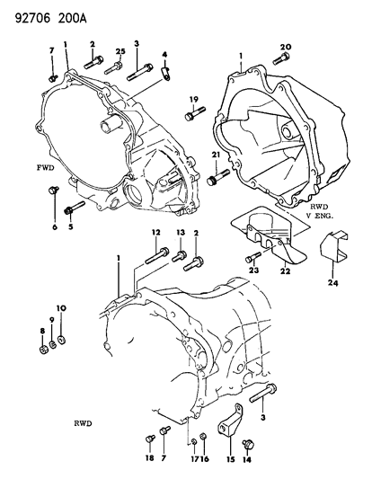 2017 Ram ProMaster City Bolt, Flange, M10X43.5 Diagram for MD740892