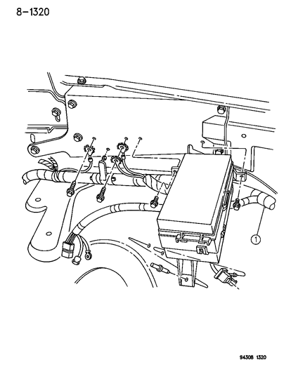 2004 Chrysler Concorde Fuselink , (120A ) (Circuit Breaker) Alternator Diagram for 6101756