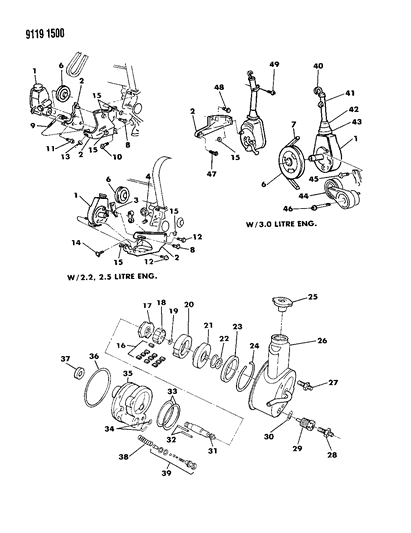 2022 Ram ProMaster 1500 Dip Stick, Oil Diagram for 4470311