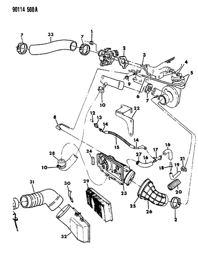 2023 Ram ProMaster 1500 Gasket, Throttle Body To Intake Manifold Diagram for 4324426