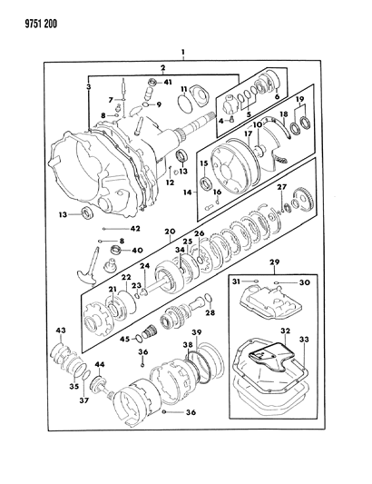 Valve Body Package, Repair, Q, K Engine Diagram for MD997723