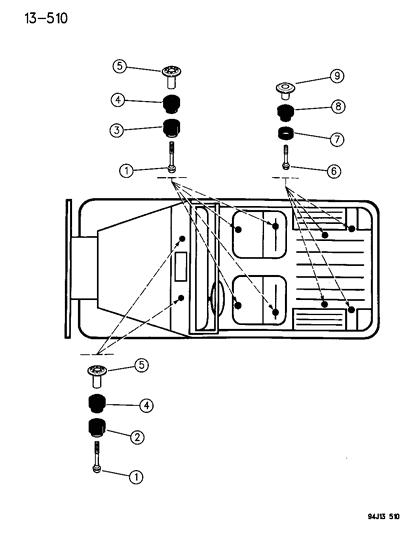 Screw Hexagon Flange Head .50-13X3.75 Diagram for J4007571