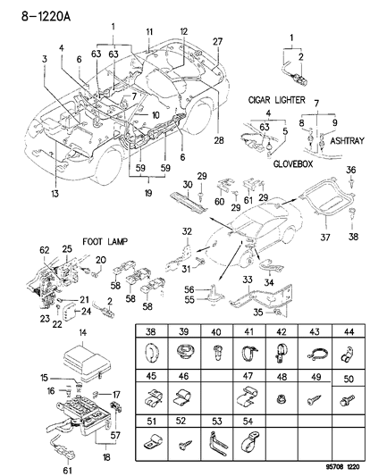 Bolt, W/Washer, Fuel Vapor Control Line (6 X 14) Diagram for MF243623