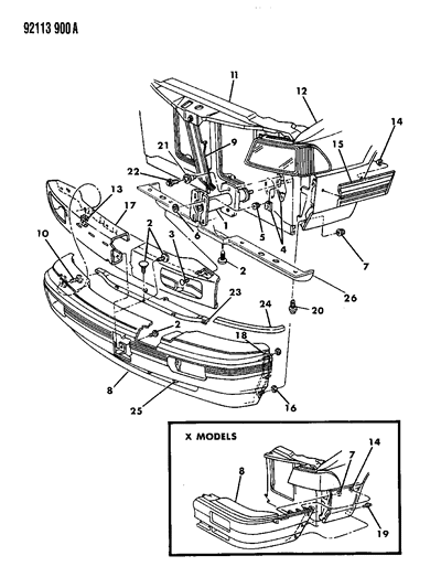 1992 Dodge Spirit Nut, Roof Cap Retaining Stud , (Stamped Nut W/Seal) Diagram for 6032389