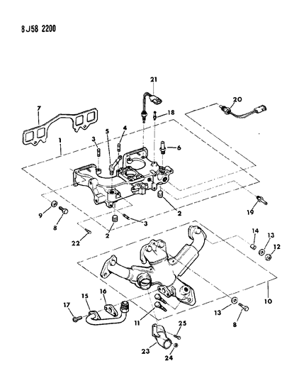 2024 Jeep Compass Gasket Diagram for J3242854