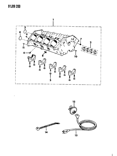 2015 Ram 1500 Cord Engine Block Heater Diagram for J5752677