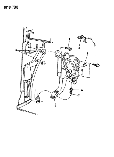 2021 Dodge Challenger Pad, Lever Diagram for 4423592