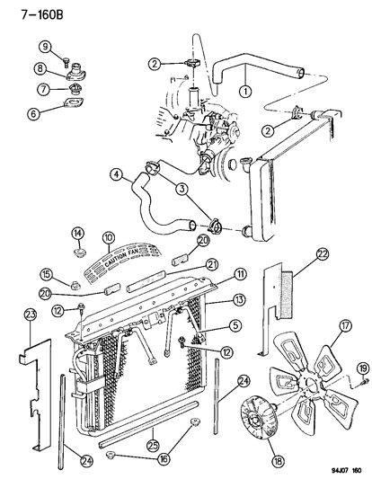 2014 Jeep Grand Cherokee Clamp, Engine Oil Filler Tube (W/360 Heavy Duty) Diagram for 2448763
