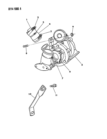 2021 Ram ProMaster 1500 Stud, Turbocharger Attaching M10X1.5X40-6 Diagram for 6500830