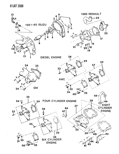 Gasket Diagram for J3173204