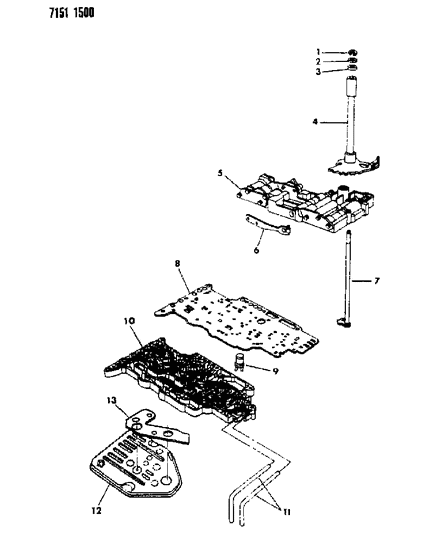2020 Ram ProMaster 1500 Lever, Manual Valve, Except 4377954, 955 Transmission Diagram for 4269555
