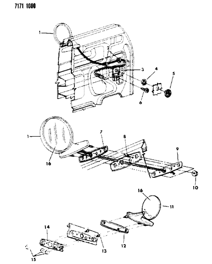 Mirror Package, Remote Control Diagram for 5232182