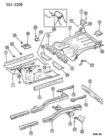 Sill, Center Diagram for 55175047