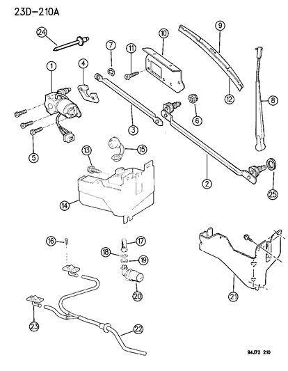 Blade, W/Refill Diagram for WB000012AE