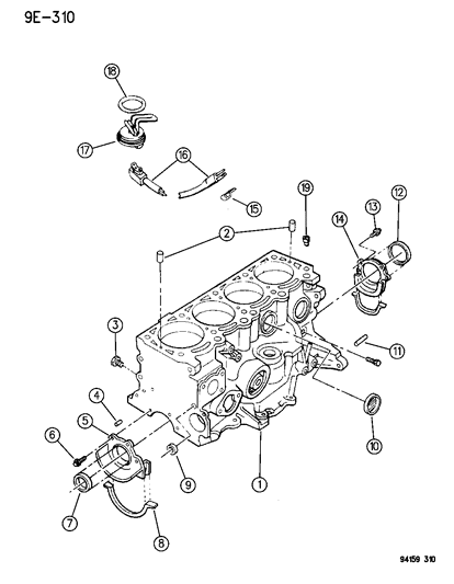 2015 Ram ProMaster 2500 Plug, Cylinder Block Oil Gallery Hole (5/8) Diagram for 4556019