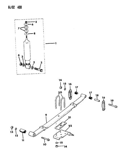 2025 Jeep Gladiator Bolt Diagram for J4007393