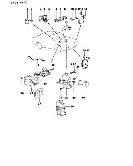 1985 Dodge Colt Screw, Tapping (5X10) , A Engine 5 Speed Transmission Diagram for MF453030