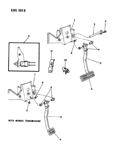 2025 Jeep Wagoneer L Pad, Automatic Transmission Diagram for 3492837