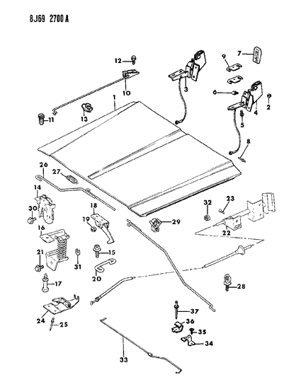 Screw Pan Head Torx M6X1X14 Diagram for 34202005