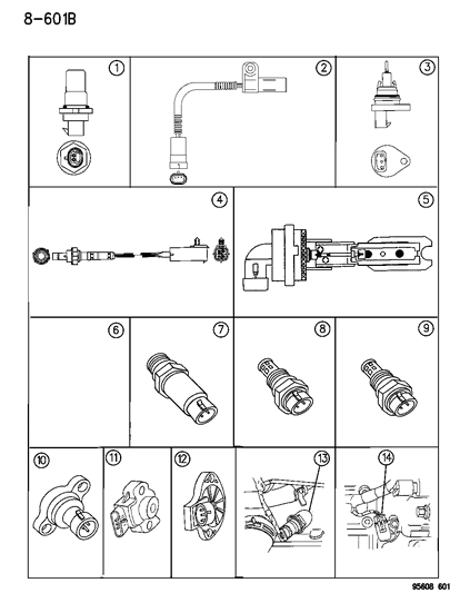 1989 Dodge D150 Sensor, Oil Switch & Sending Unit Diagram for 5269558