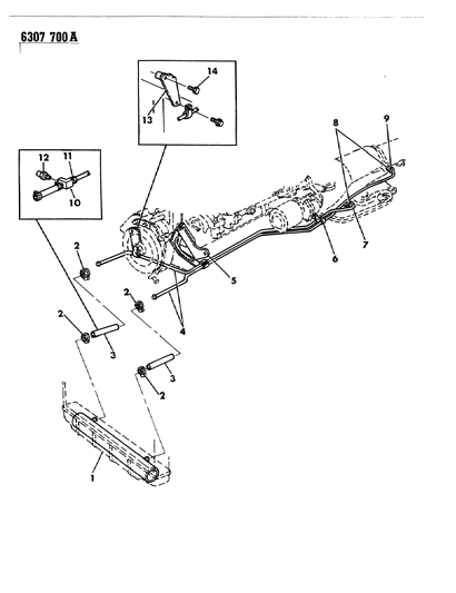 Clamp, Oil Cooler Hose To Radiator Diagram for 6032839