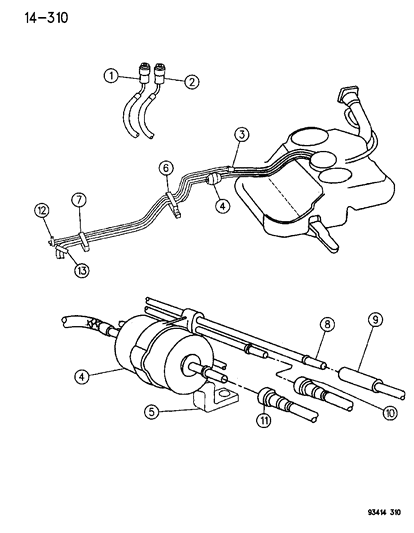 Filter, Fuel Diagram for 4582679