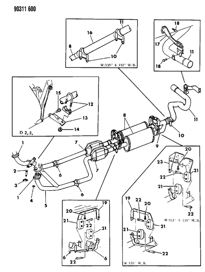 Insulation, Muffler Front And Rear Support Diagram for 4218625